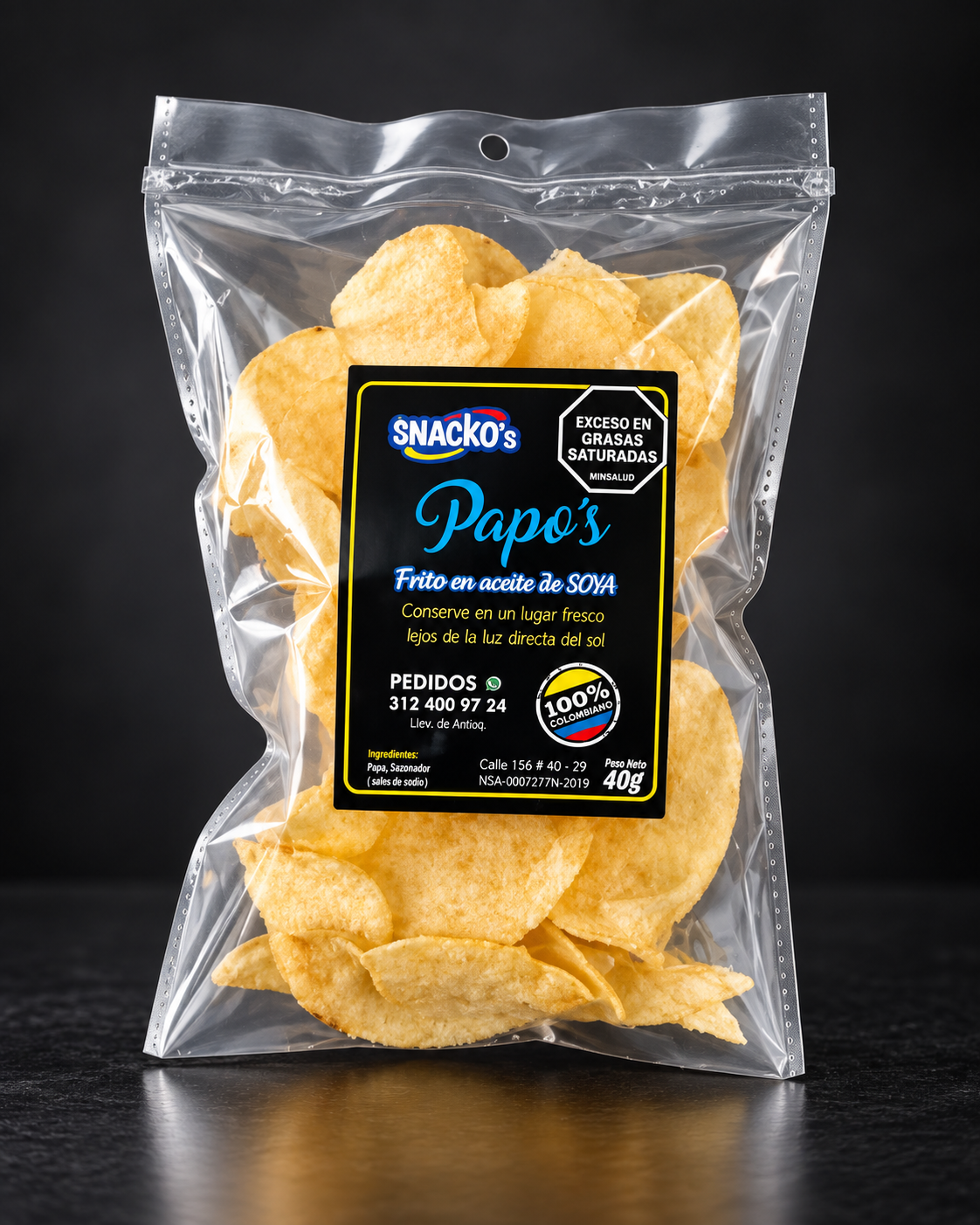 Papos papas chips